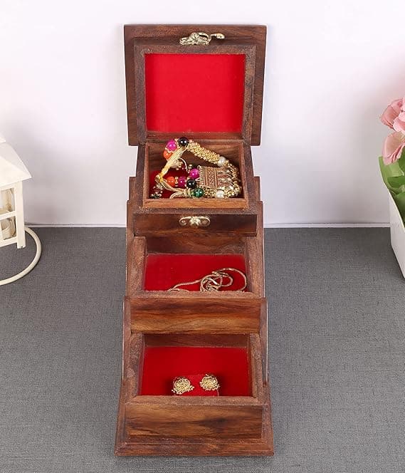 Handcrafted Wooden Kitchen Utensil Set with Holder (5-Piece) gallery image 4