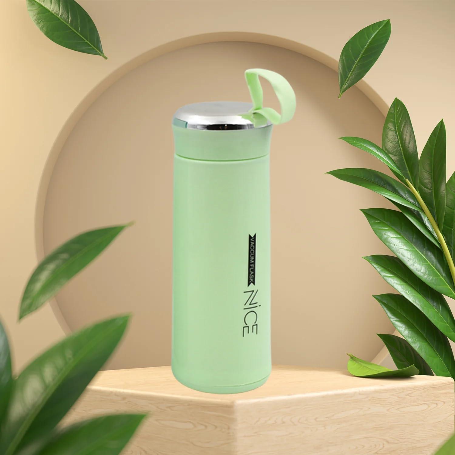 Inarkaa 400ml NICE Vacuum Insulated Water Bottle | Double Wall Stainless Steel Flask | Leakproof & BPA-Free | Keeps Hot & Cold for Hours | Office, Gym, School & Travel thumbnail 1